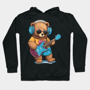 Teddy Bear Play Guitar Hoodie